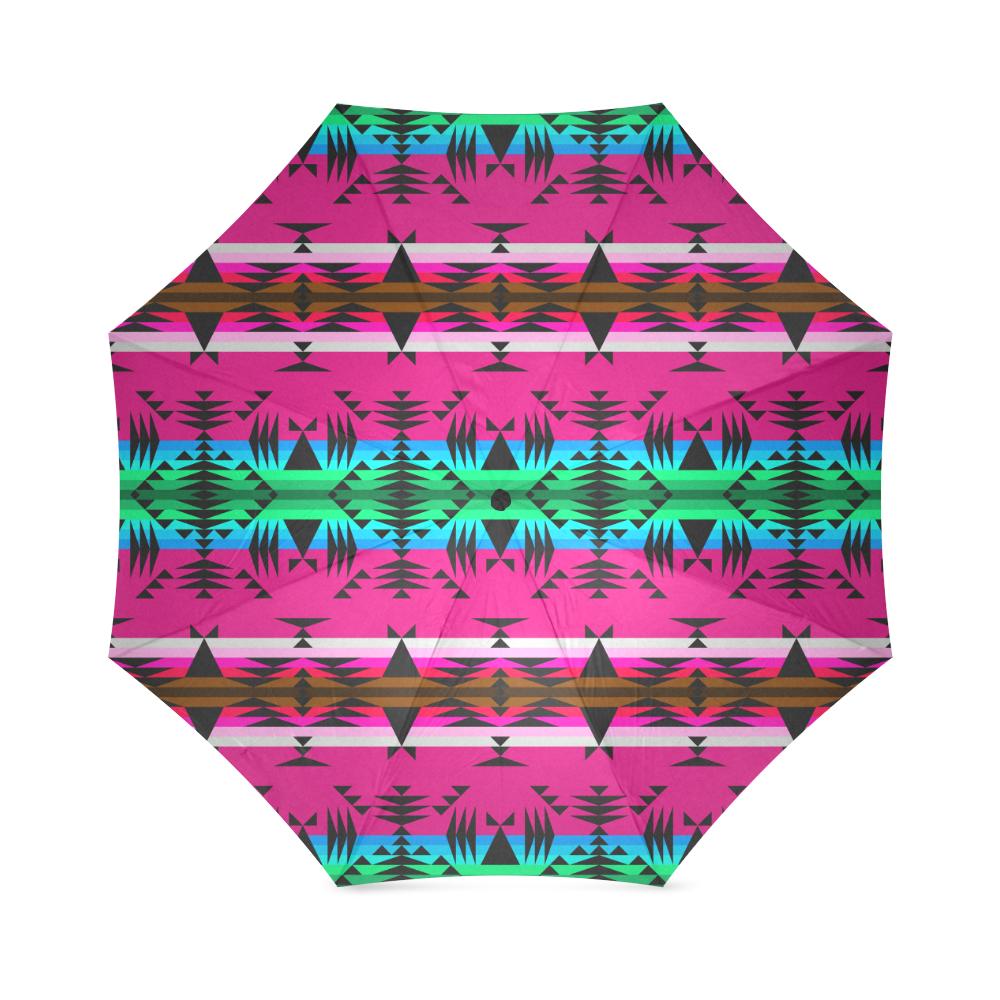 Between the Mountains Sunset Foldable Umbrella Foldable Umbrella e-joyer