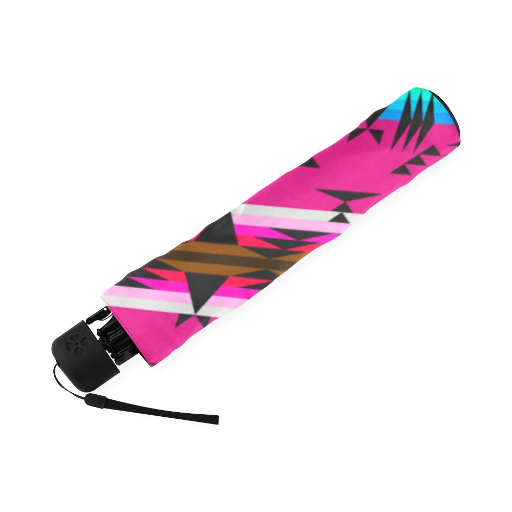 Between the Mountains Sunset Foldable Umbrella Foldable Umbrella e-joyer