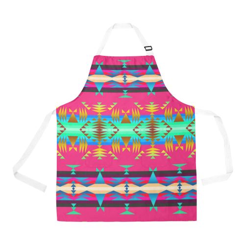 Between the Mountains Sunset Sky All Over Print Apron All Over Print Apron e-joyer