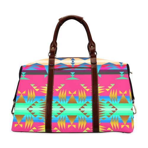 Between the Mountains Sunset Sky Classic Travel Bag (Model 1643) Remake Classic Travel Bags (1643) e-joyer