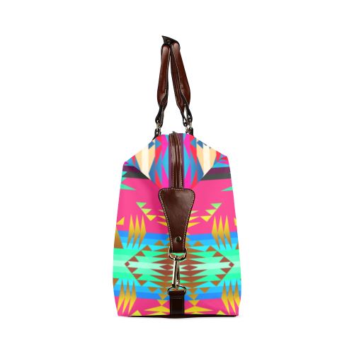 Between the Mountains Sunset Sky Classic Travel Bag (Model 1643) Remake Classic Travel Bags (1643) e-joyer