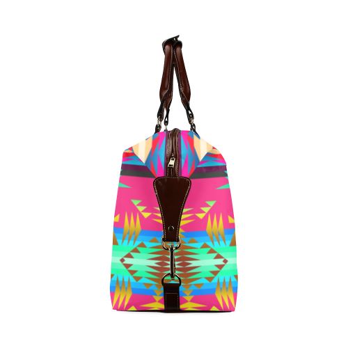 Between the Mountains Sunset Sky Classic Travel Bag (Model 1643) Remake Classic Travel Bags (1643) e-joyer