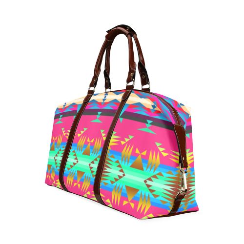 Between the Mountains Sunset Sky Classic Travel Bag (Model 1643) Remake Classic Travel Bags (1643) e-joyer