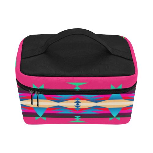 Between the Mountains Sunset Sky Cosmetic Bag/Large (Model 1658) Cosmetic Bag e-joyer