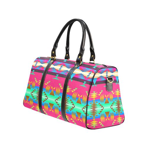 Between the Mountains Sunset Sky New Waterproof Travel Bag/Large (Model 1639) Waterproof Travel Bags (1639) e-joyer