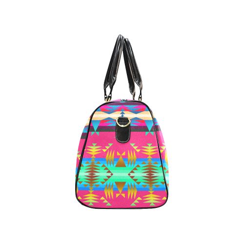 Between the Mountains Sunset Sky New Waterproof Travel Bag/Large (Model 1639) Waterproof Travel Bags (1639) e-joyer