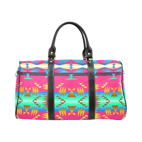 Between the Mountains Sunset Sky New Waterproof Travel Bag/Large (Model 1639) Waterproof Travel Bags (1639) e-joyer