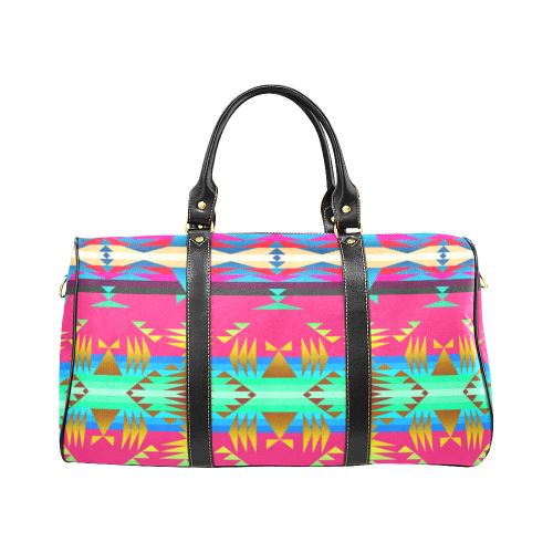 Between the Mountains Sunset Sky New Waterproof Travel Bag/Large (Model 1639) Waterproof Travel Bags (1639) e-joyer