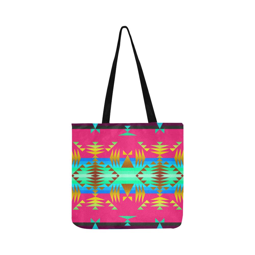 Between the Mountains Sunset Sky Reusable Shopping Bag Model 1660 (Two sides) Shopping Tote Bag (1660) e-joyer