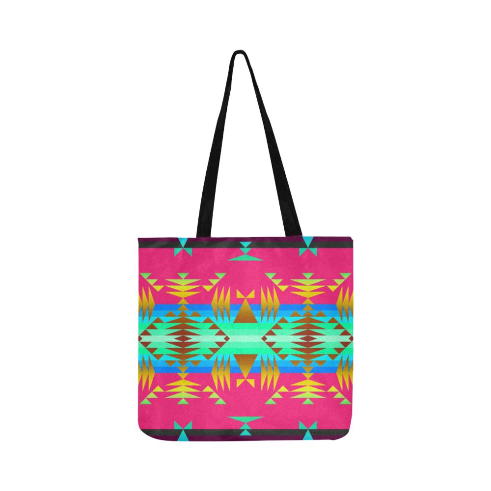 Between the Mountains Sunset Sky Reusable Shopping Bag Model 1660 (Two sides) Shopping Tote Bag (1660) e-joyer