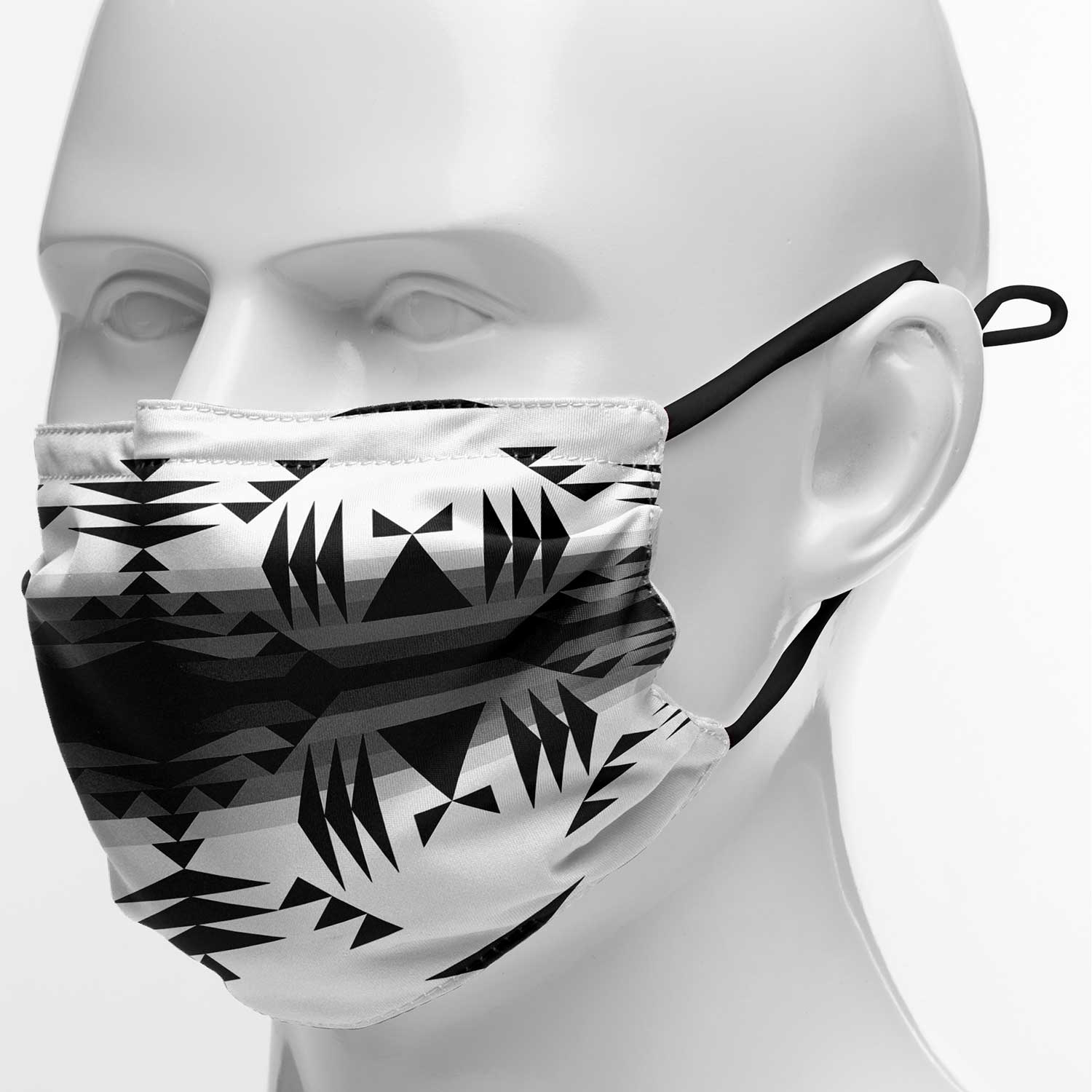Between the Mountains White and Black Face Cover Herman