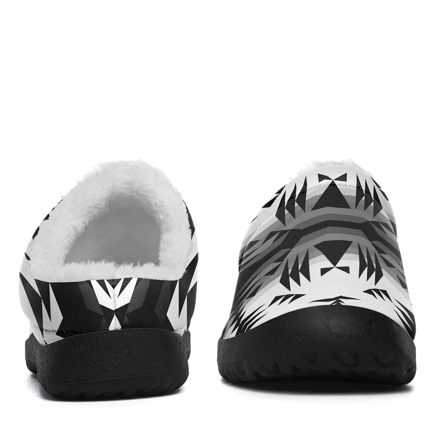 Between the Mountains White and Black Ikinnii Indoor Slipper 49 Dzine