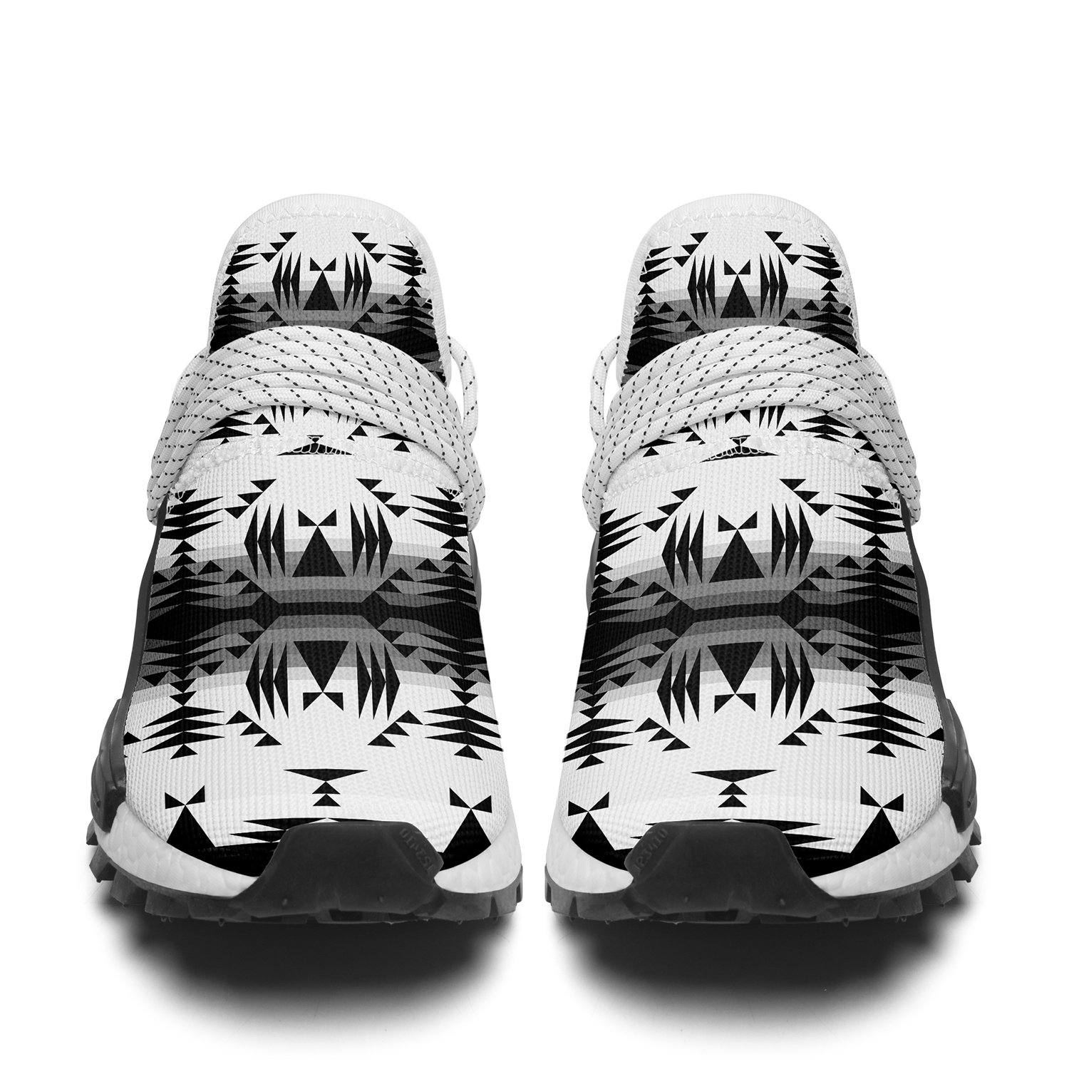 Between the Mountains White and Black Okaki Sneakers Shoes 49 Dzine