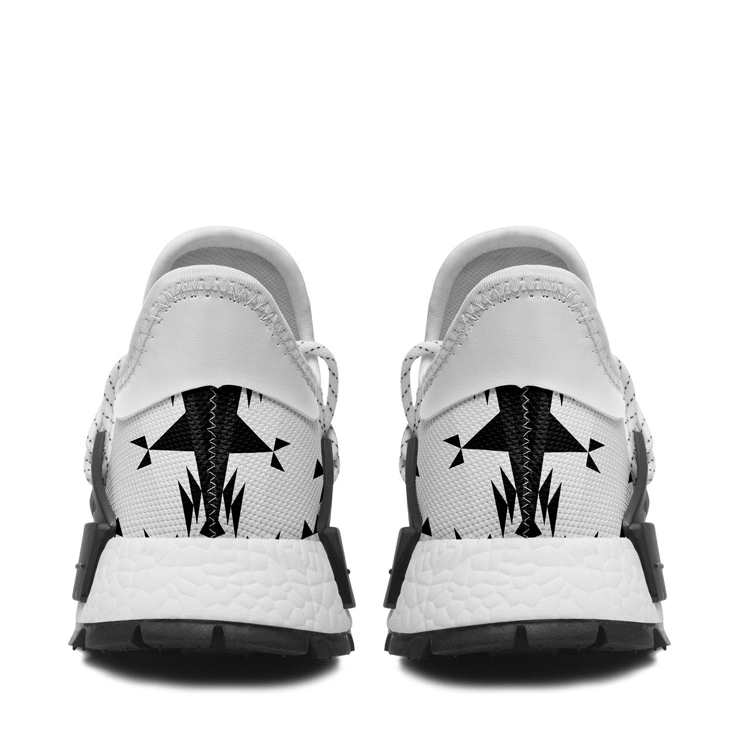 Between the Mountains White and Black Okaki Sneakers Shoes 49 Dzine