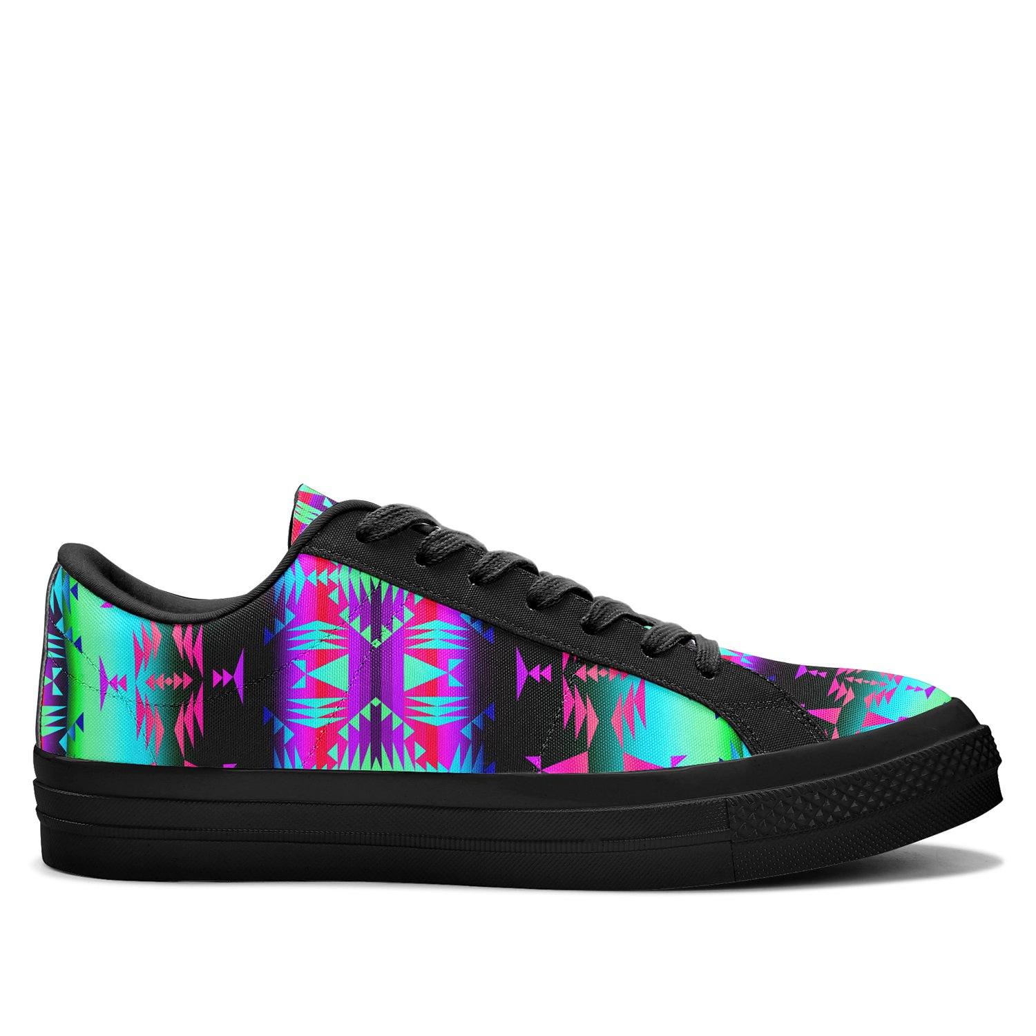 Between the Rocky Mountains Aapisi Low Top Canvas Shoes Black Sole 49 Dzine