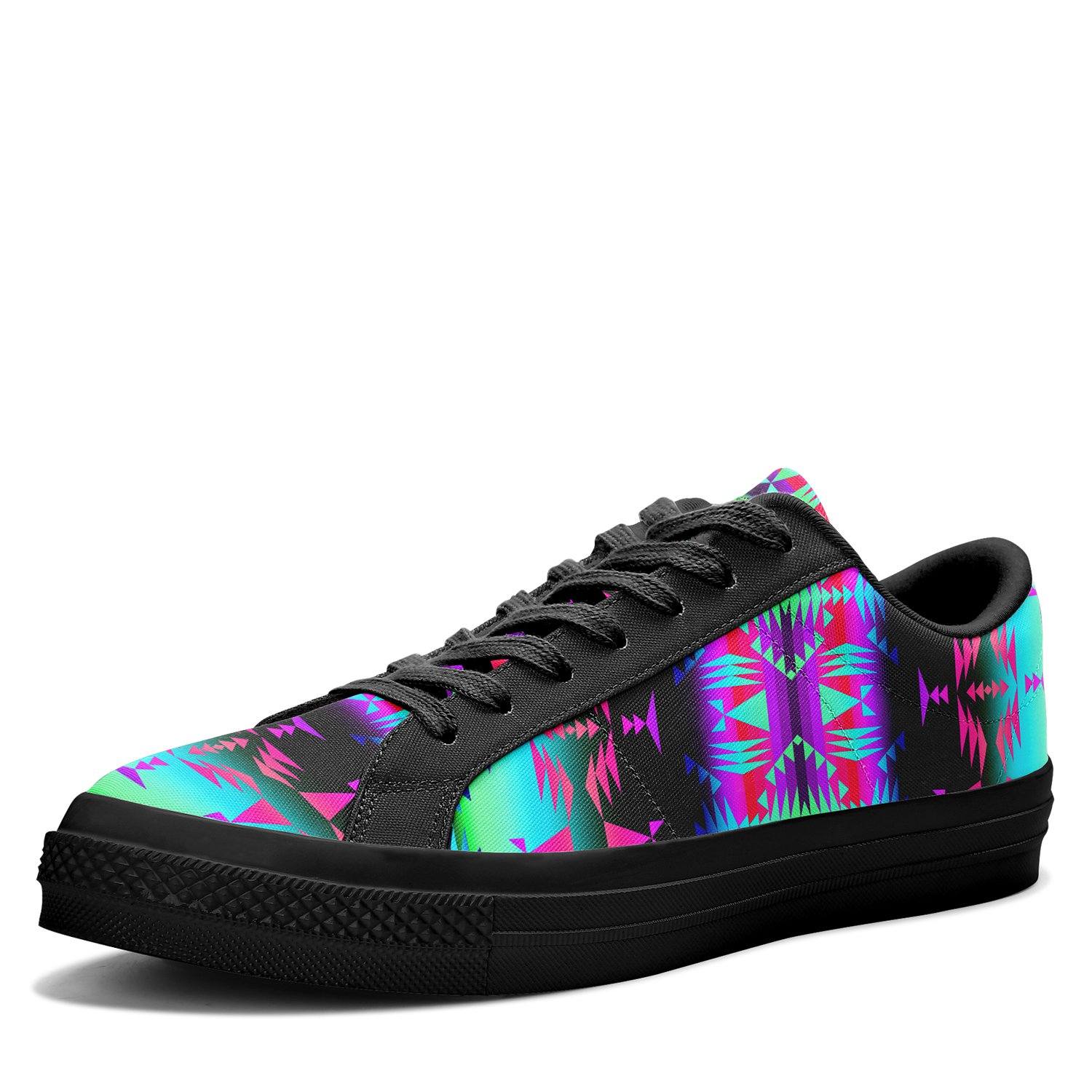 Between the Rocky Mountains Aapisi Low Top Canvas Shoes Black Sole 49 Dzine