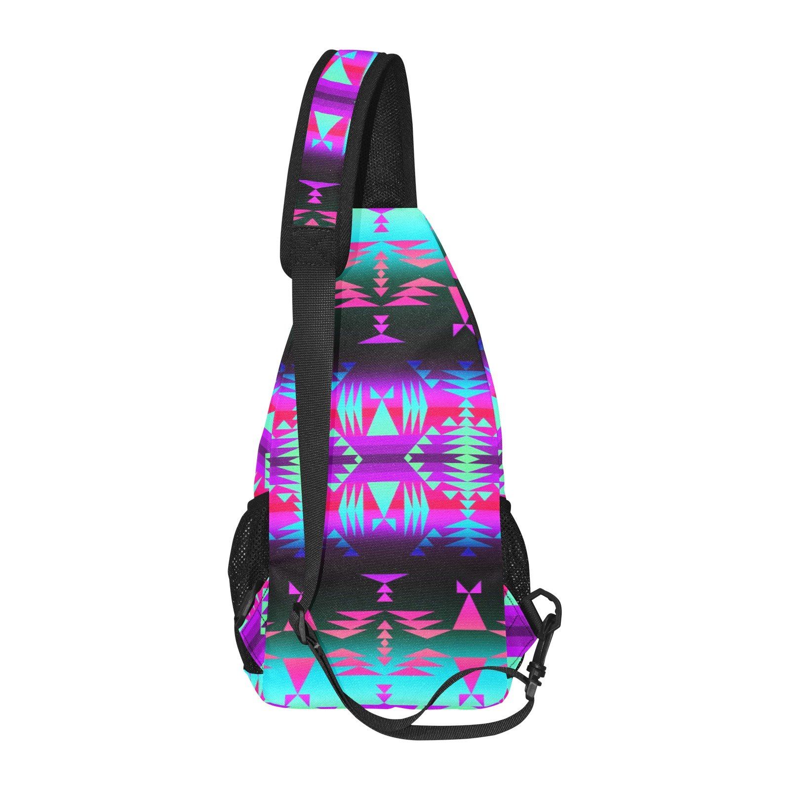 Between the Rocky Mountains All Over Print Chest Bag (Model 1719) All Over Print Chest Bag (1719) e-joyer