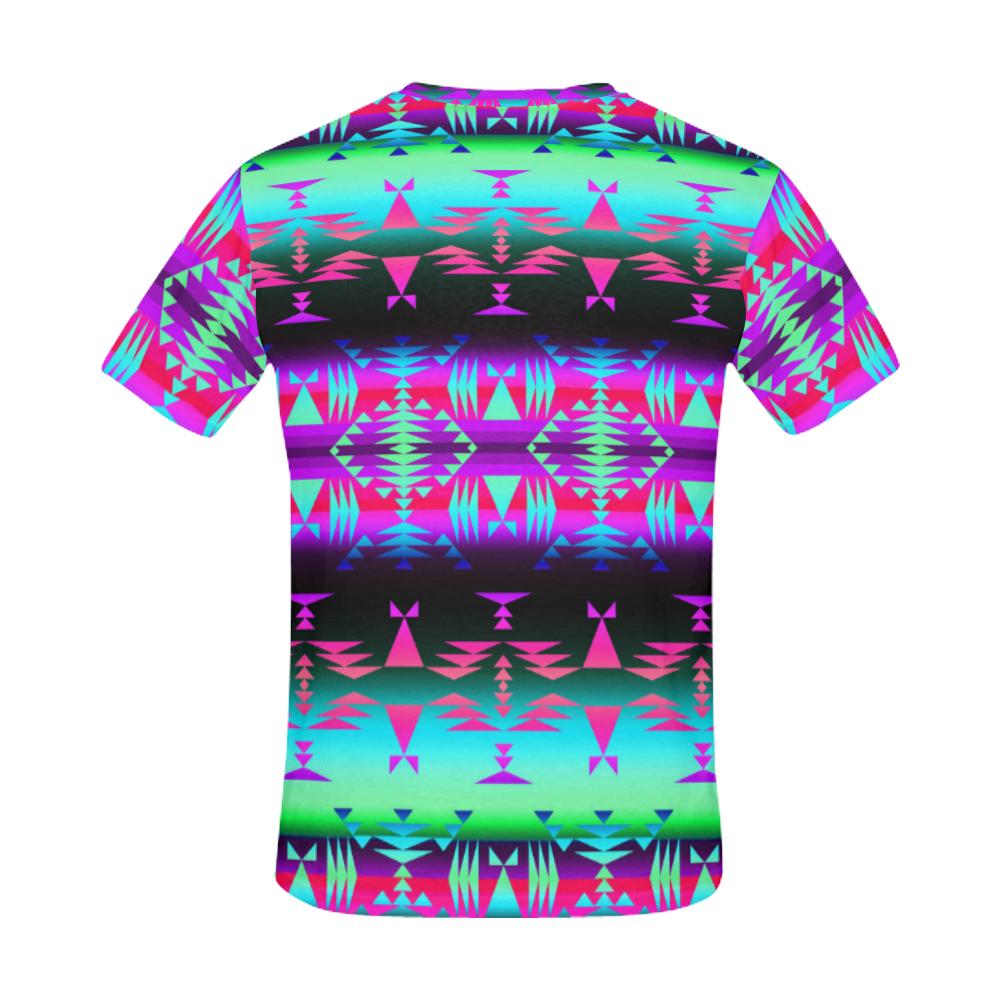 Between the Rocky Mountains All Over Print T-Shirt for Men (USA Size) (Model T40) All Over Print T-Shirt for Men (T40) e-joyer