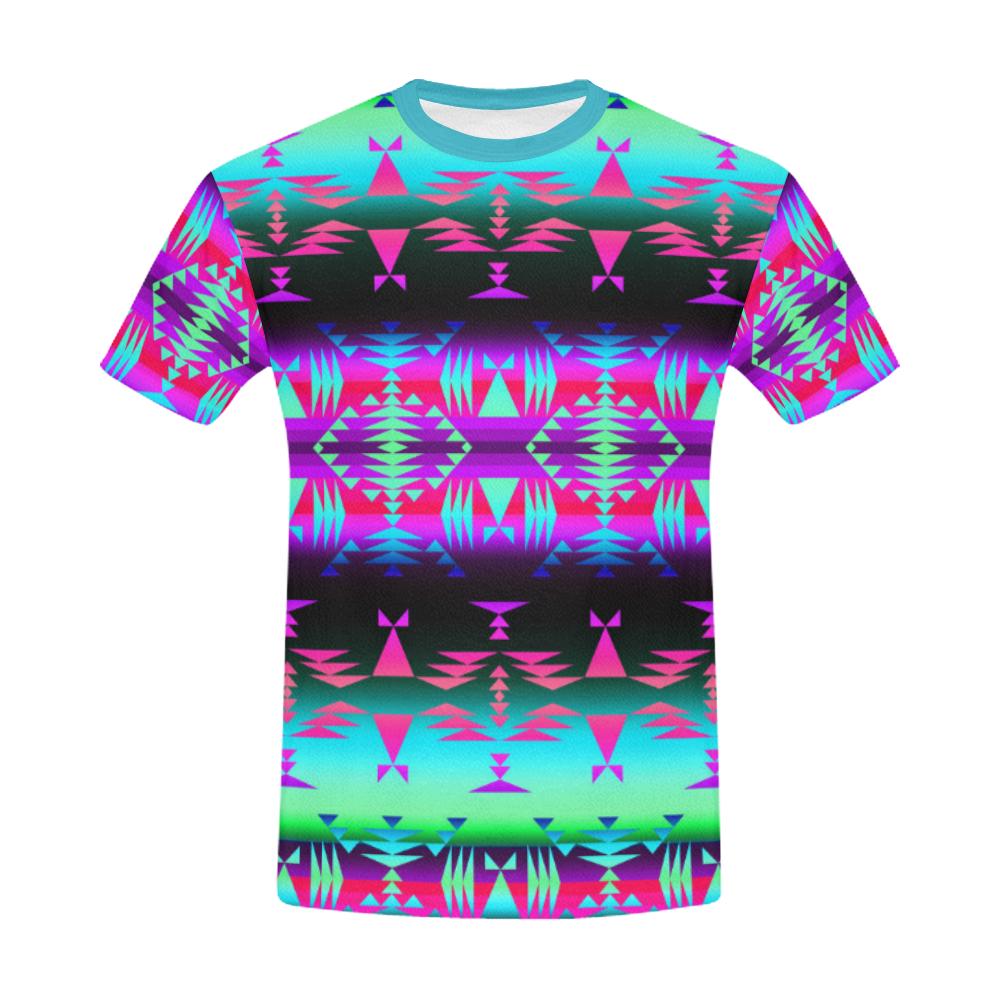 Between the Rocky Mountains All Over Print T-Shirt for Men/Large Size (USA Size) Model T40) All Over Print T-Shirt for Men/Large (T40) e-joyer