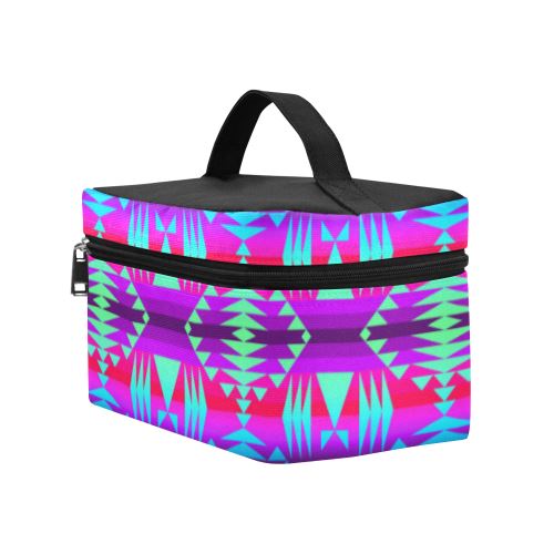 Between the Rocky Mountains Cosmetic Bag/Large (Model 1658) Cosmetic Bag e-joyer