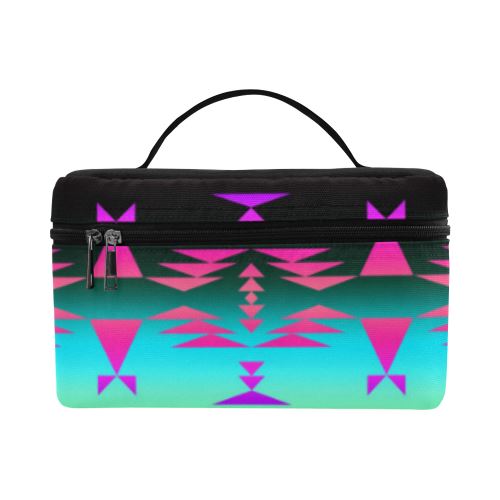 Between the Rocky Mountains Cosmetic Bag/Large (Model 1658) Cosmetic Bag e-joyer