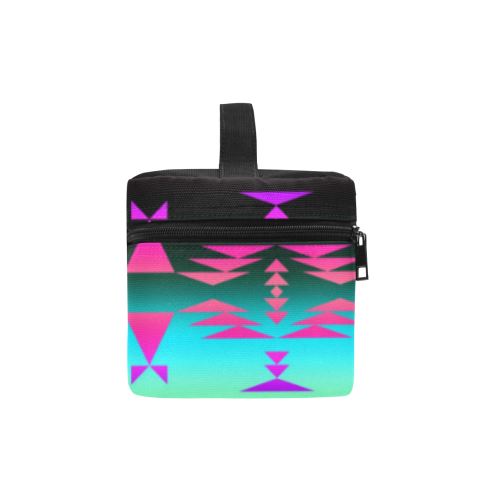 Between the Rocky Mountains Cosmetic Bag/Large (Model 1658) Cosmetic Bag e-joyer