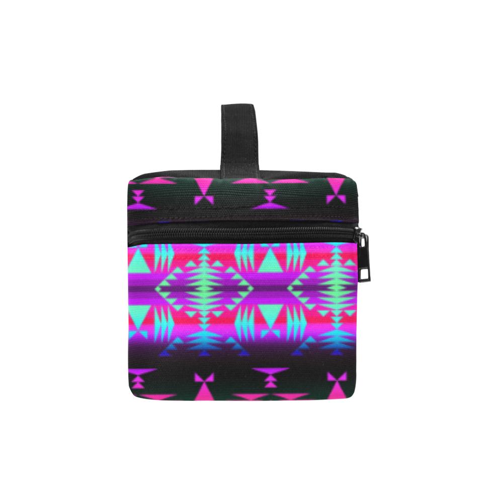 Between the Rocky Mountains Cosmetic Bag/Large (Model 1658) Cosmetic Bag e-joyer