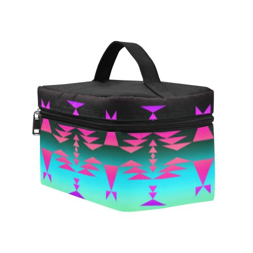 Between the Rocky Mountains Cosmetic Bag/Large (Model 1658) Cosmetic Bag e-joyer