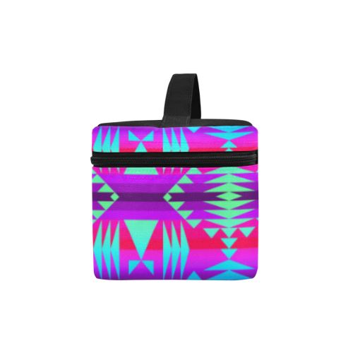 Between the Rocky Mountains Cosmetic Bag/Large (Model 1658) Cosmetic Bag e-joyer