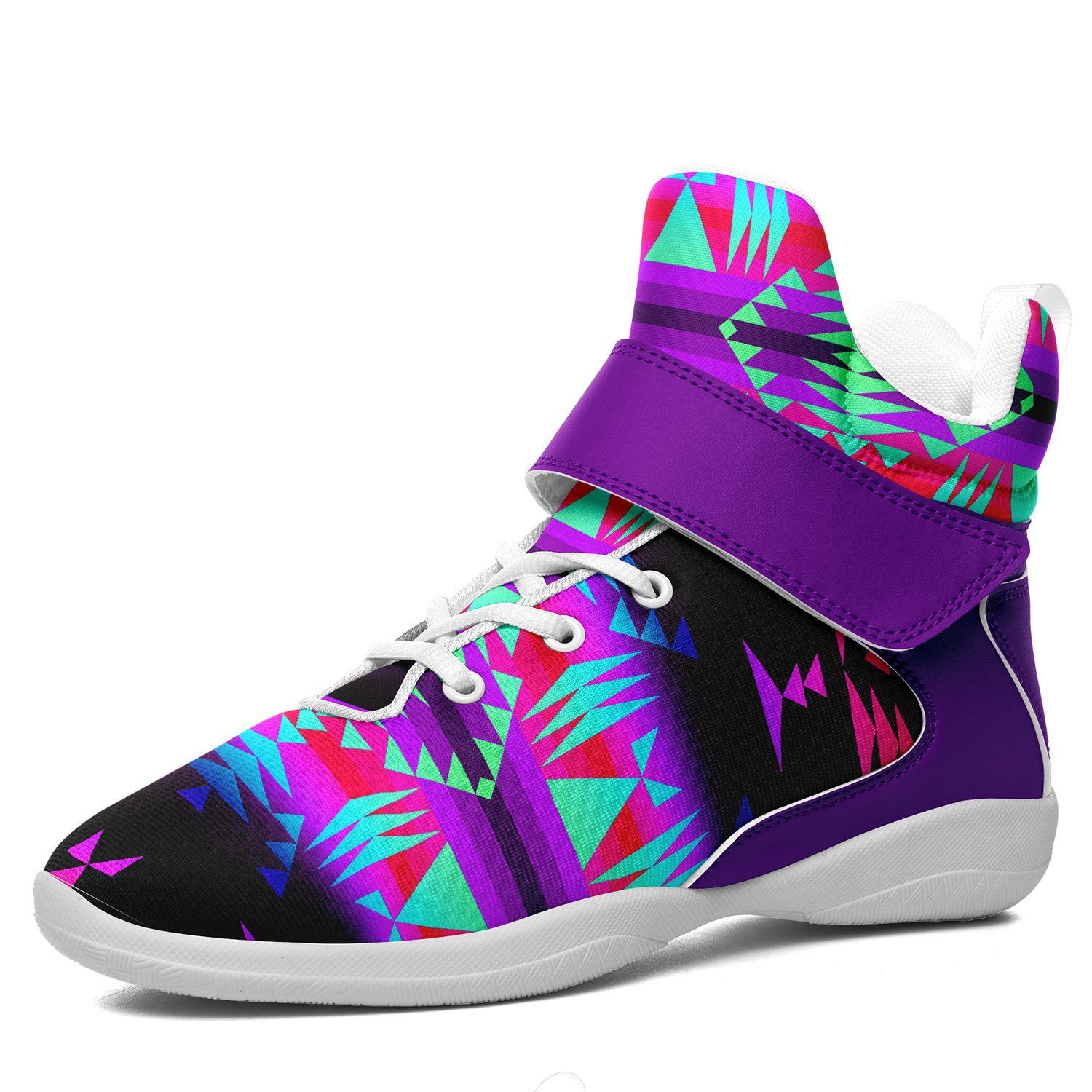 Between the Rocky Mountains Kid's Ipottaa Basketball / Sport High Top Shoes 49 Dzine US Child 12.5 / EUR 30 White Sole with Indigo Strap