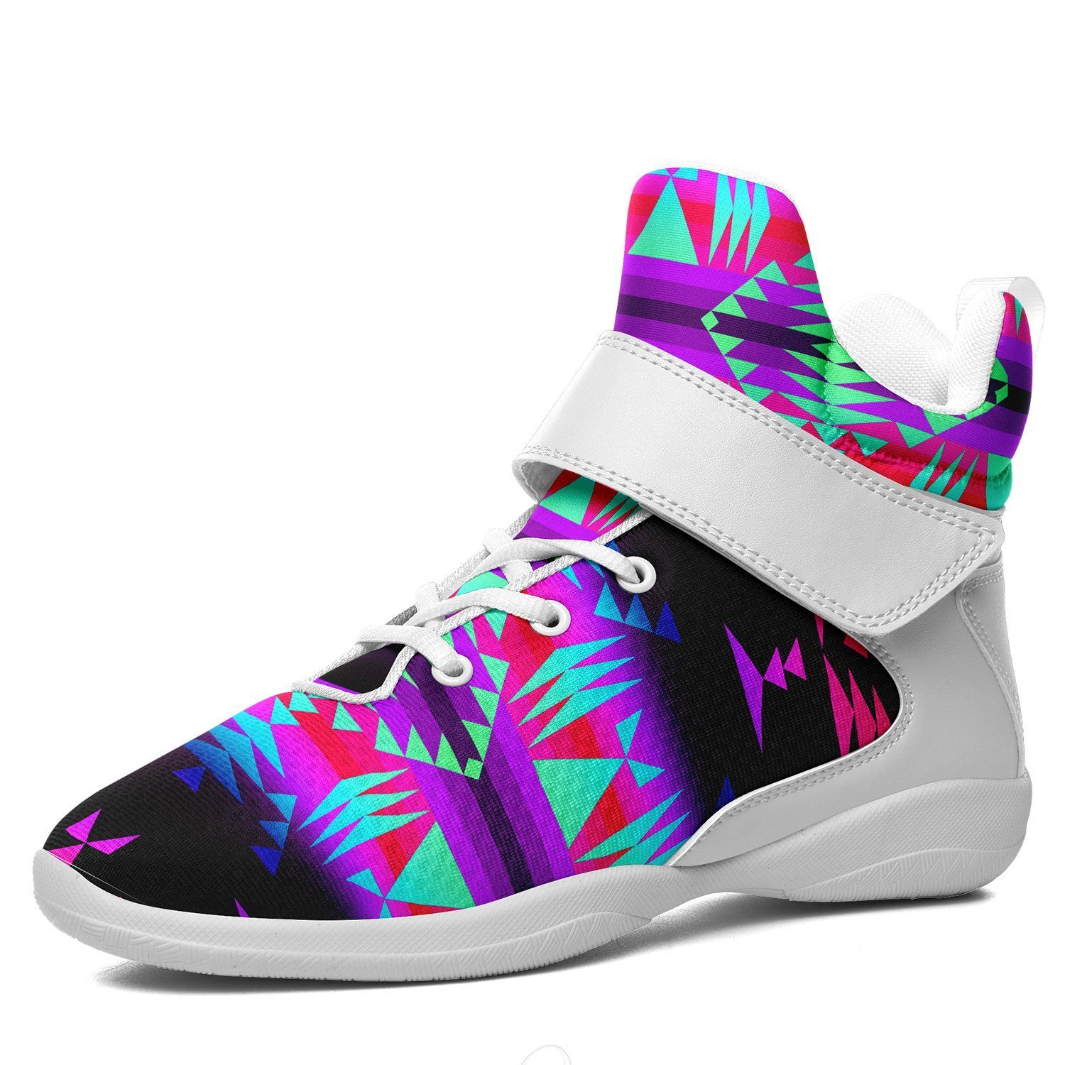 Between the Rocky Mountains Kid's Ipottaa Basketball / Sport High Top Shoes 49 Dzine US Child 12.5 / EUR 30 White Sole with White Strap
