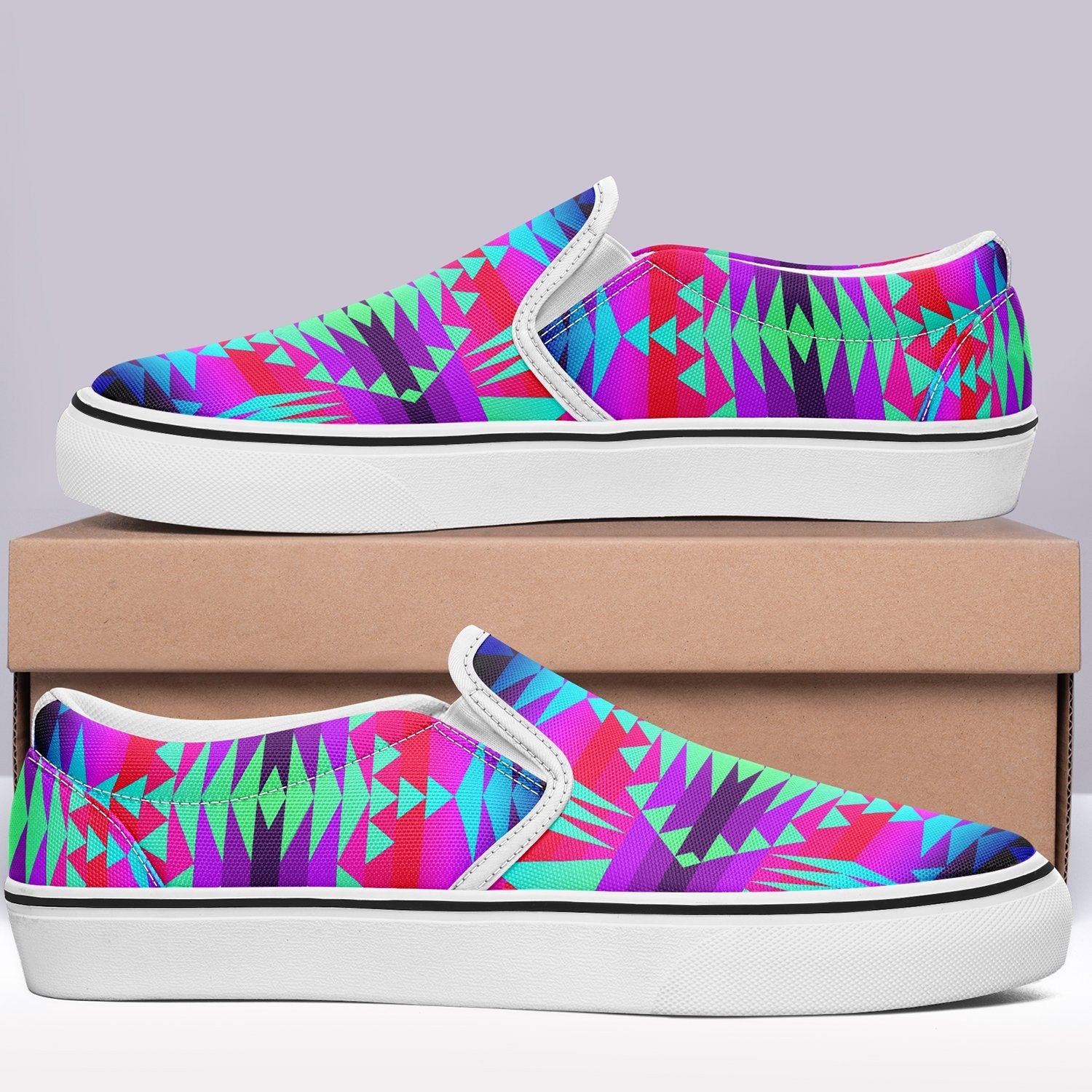 Between the Rocky Mountains Otoyimm Canvas Slip On Shoes 49 Dzine