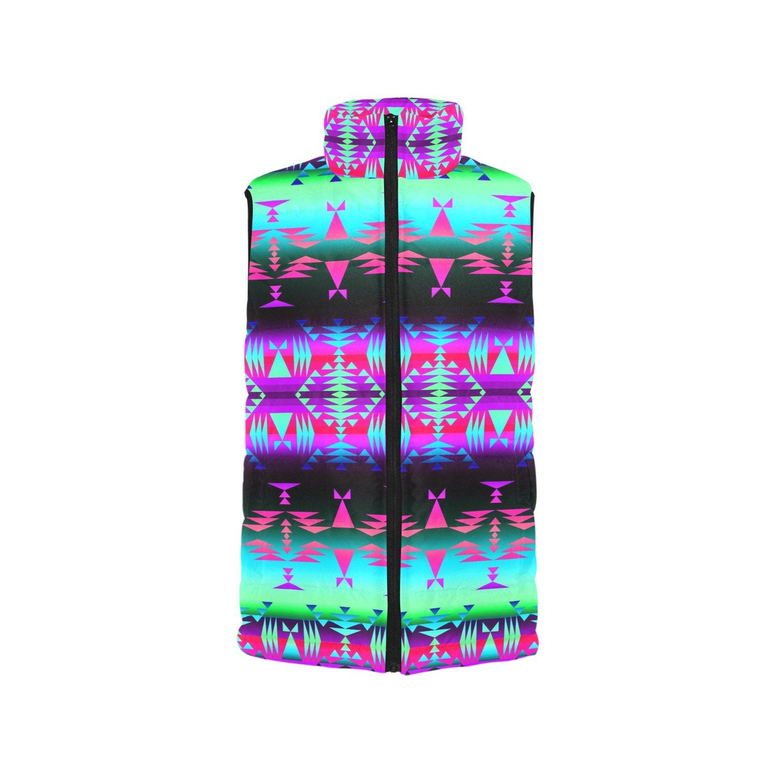 Between the Rocky Mountains Women's Padded Vest Jacket (Model H44) Women's Padded Vest Jacket (H44) e-joyer