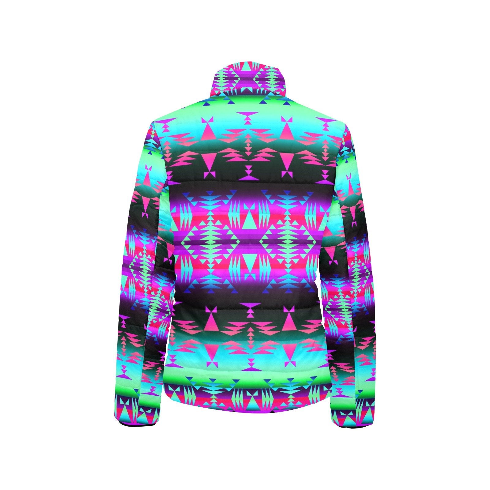 Between the Rocky Mountains Women's Stand Collar Padded Jacket (Model H41) jacket e-joyer