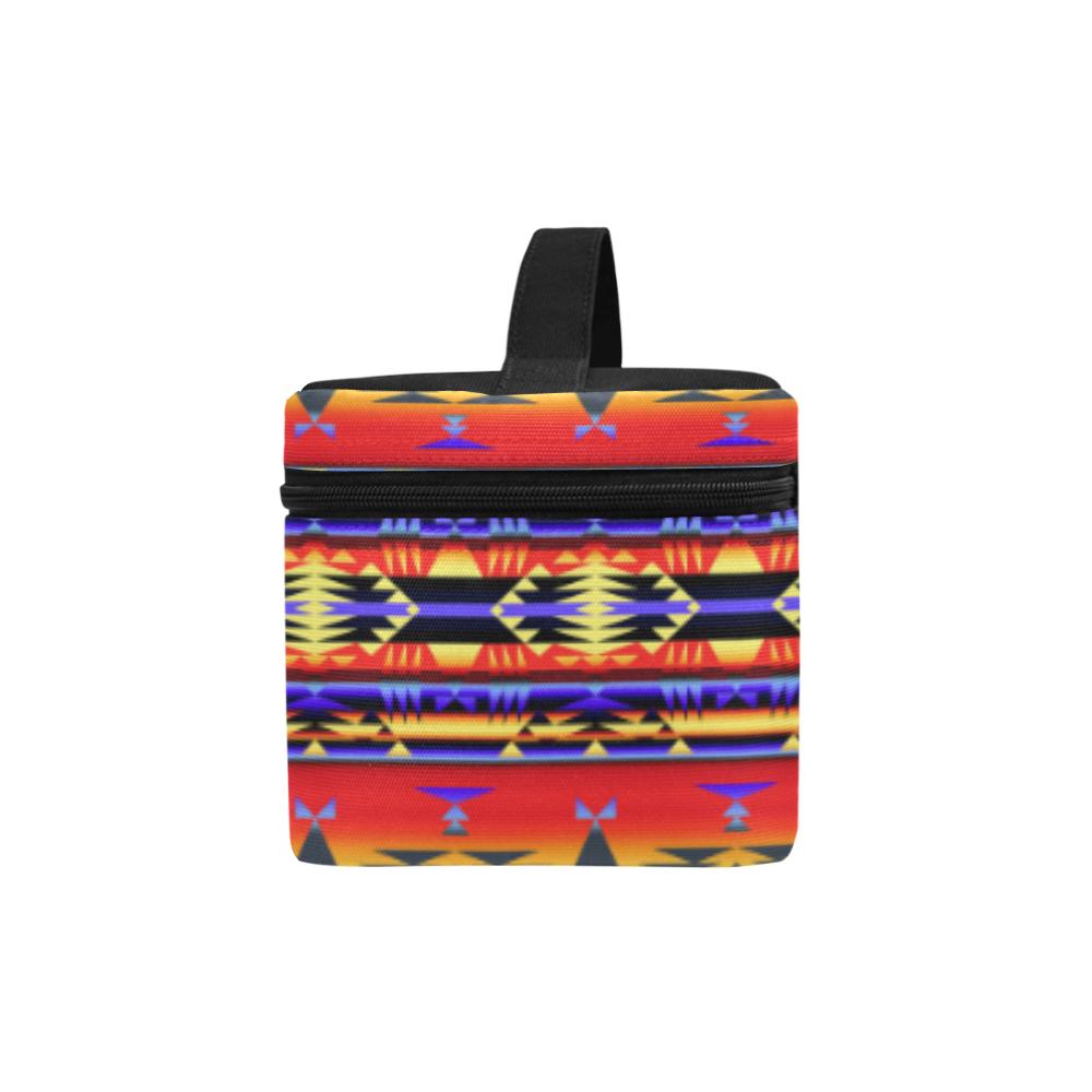 Between the San Juan Mountains Cosmetic Bag/Large (Model 1658) Cosmetic Bag e-joyer