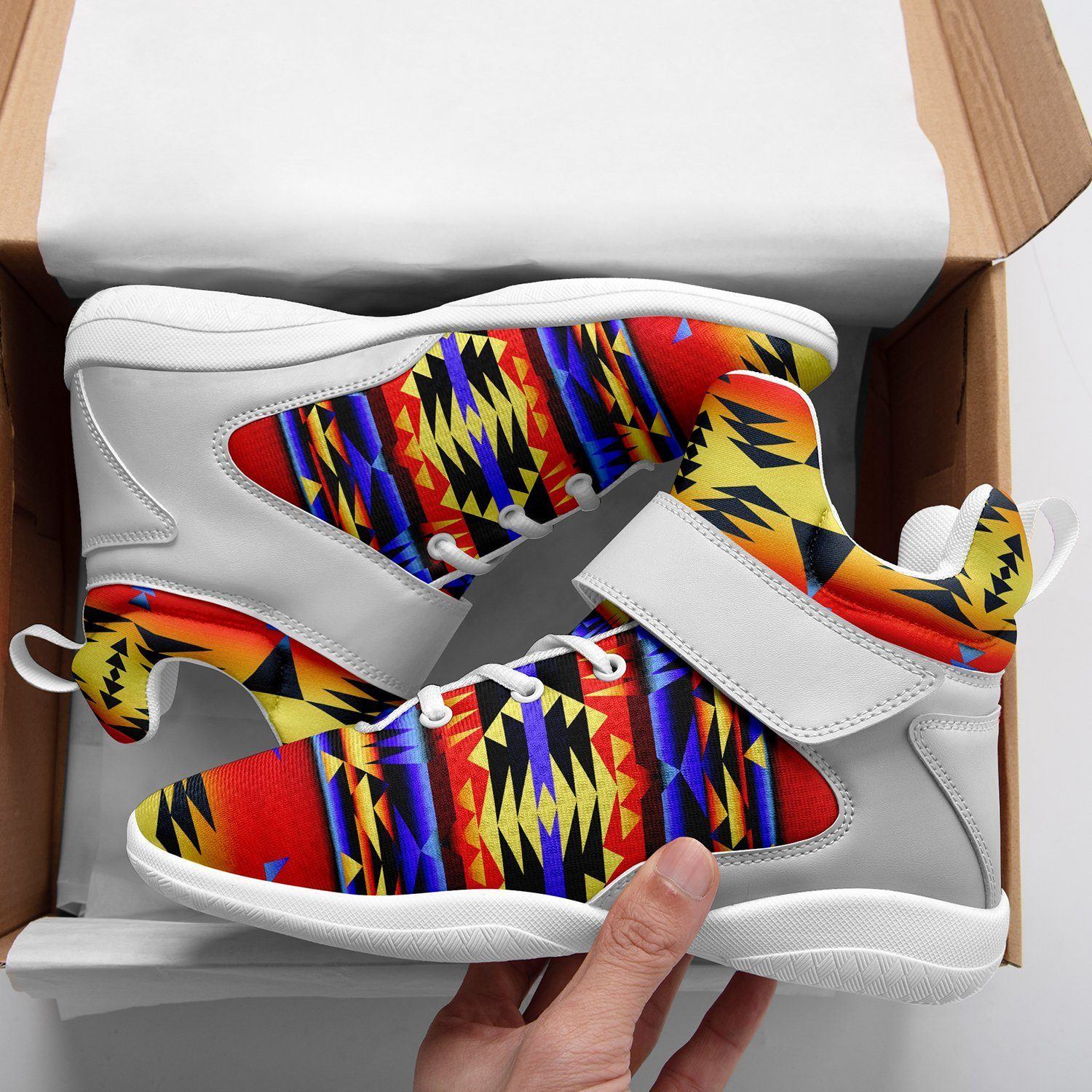 Between the San Juan Mountains Ipottaa Basketball / Sport High Top Shoes - White Sole 49 Dzine