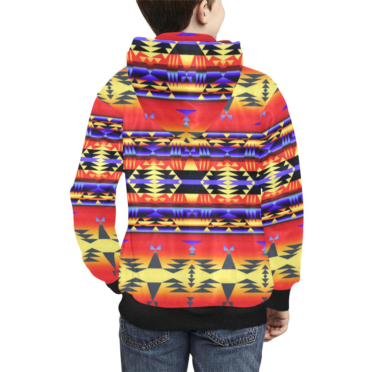 Between the San Juan Mountains Kids' All Over Print Hoodie (Model H38) Kids' AOP Hoodie (H38) e-joyer