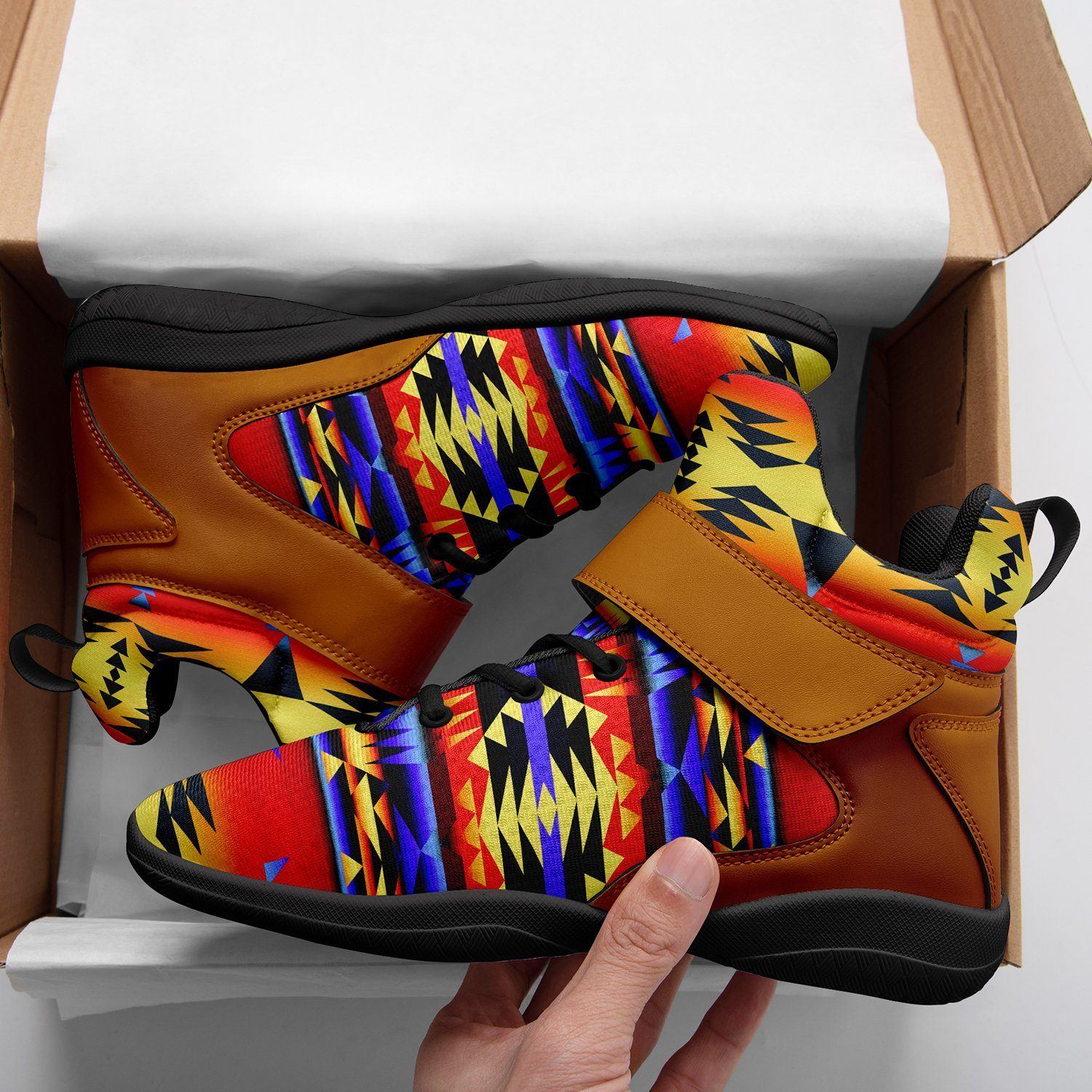 Between the San Juan Mountains Kid's Ipottaa Basketball / Sport High Top Shoes 49 Dzine