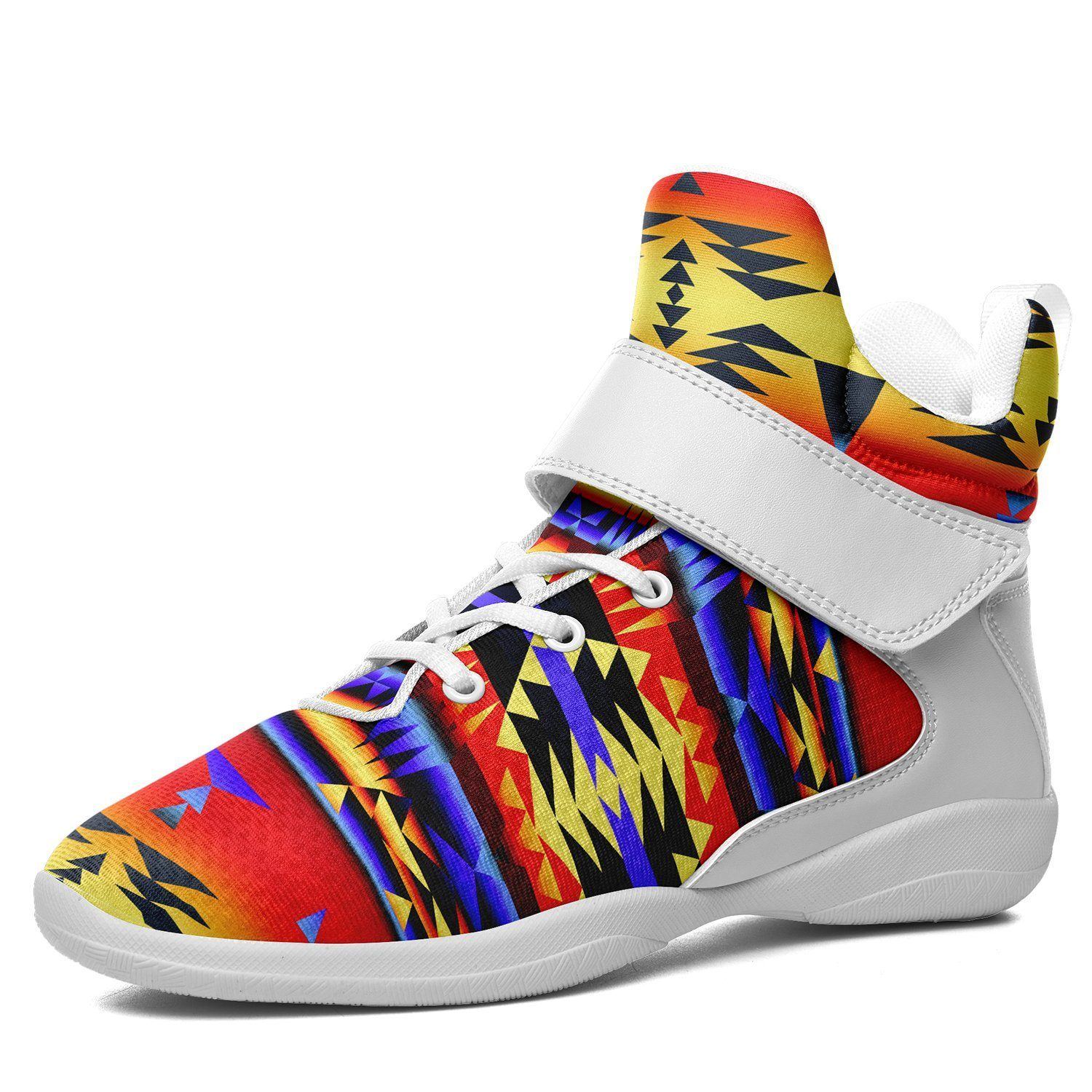 Between the San Juan Mountains Kid's Ipottaa Basketball / Sport High Top Shoes 49 Dzine US Child 12.5 / EUR 30 White Sole with White Strap