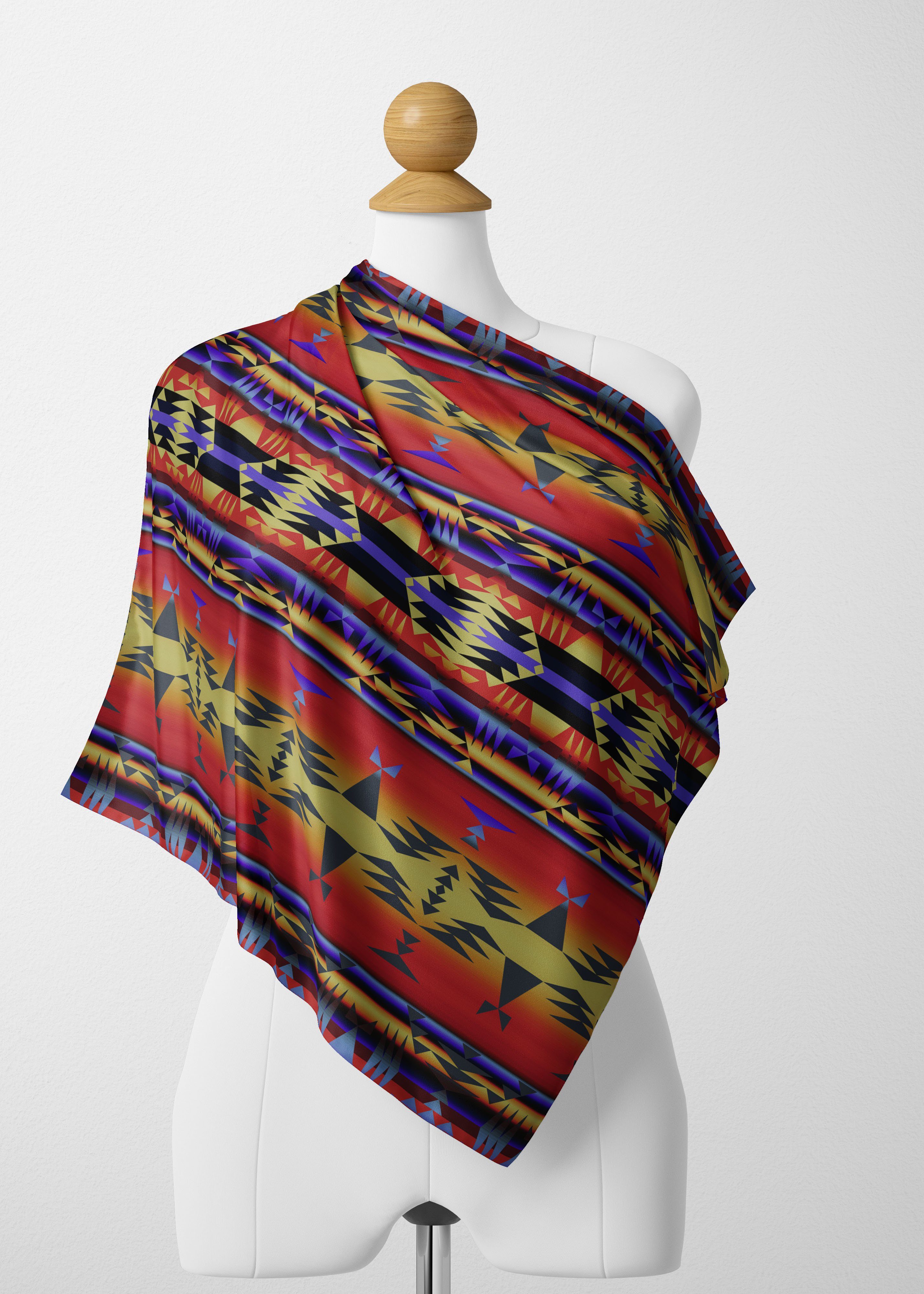 Between the San Juan Mountains Satin Shawl Scarf 49 Dzine