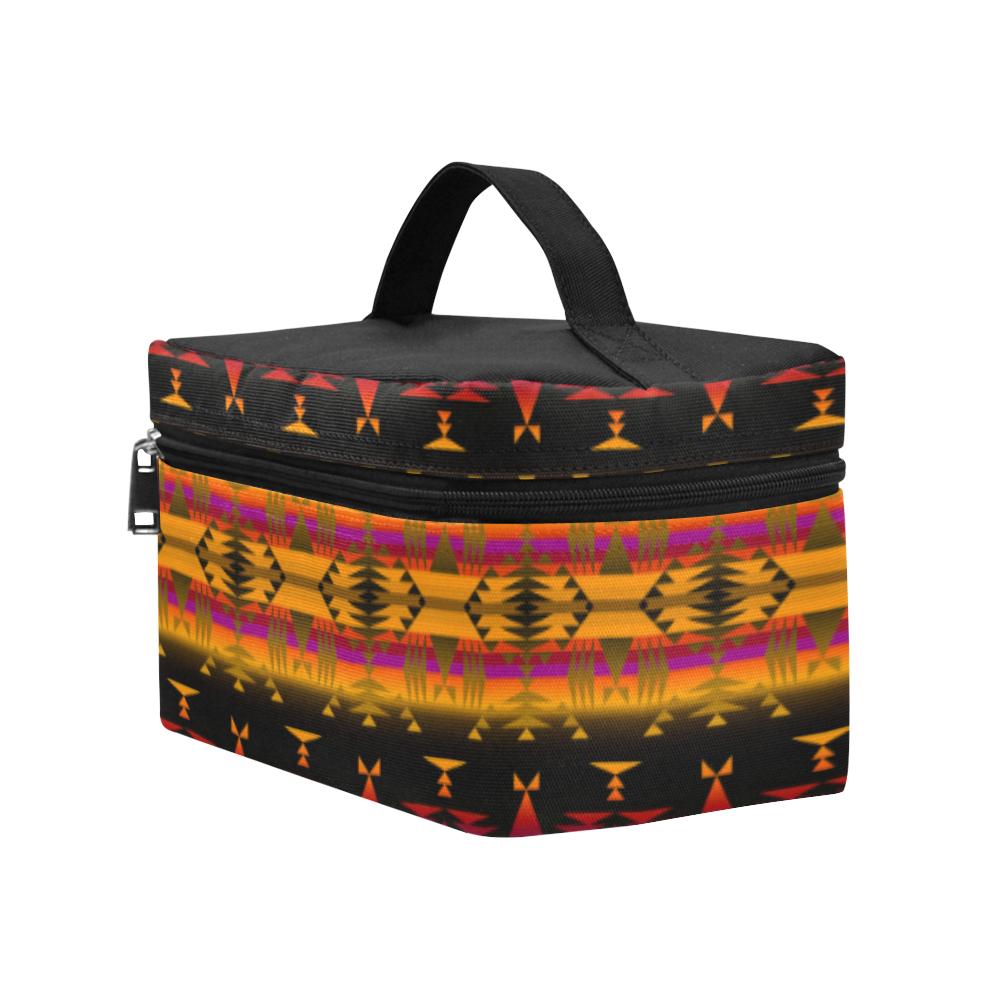 Between the Sierra Mountains Cosmetic Bag/Large (Model 1658) Cosmetic Bag e-joyer