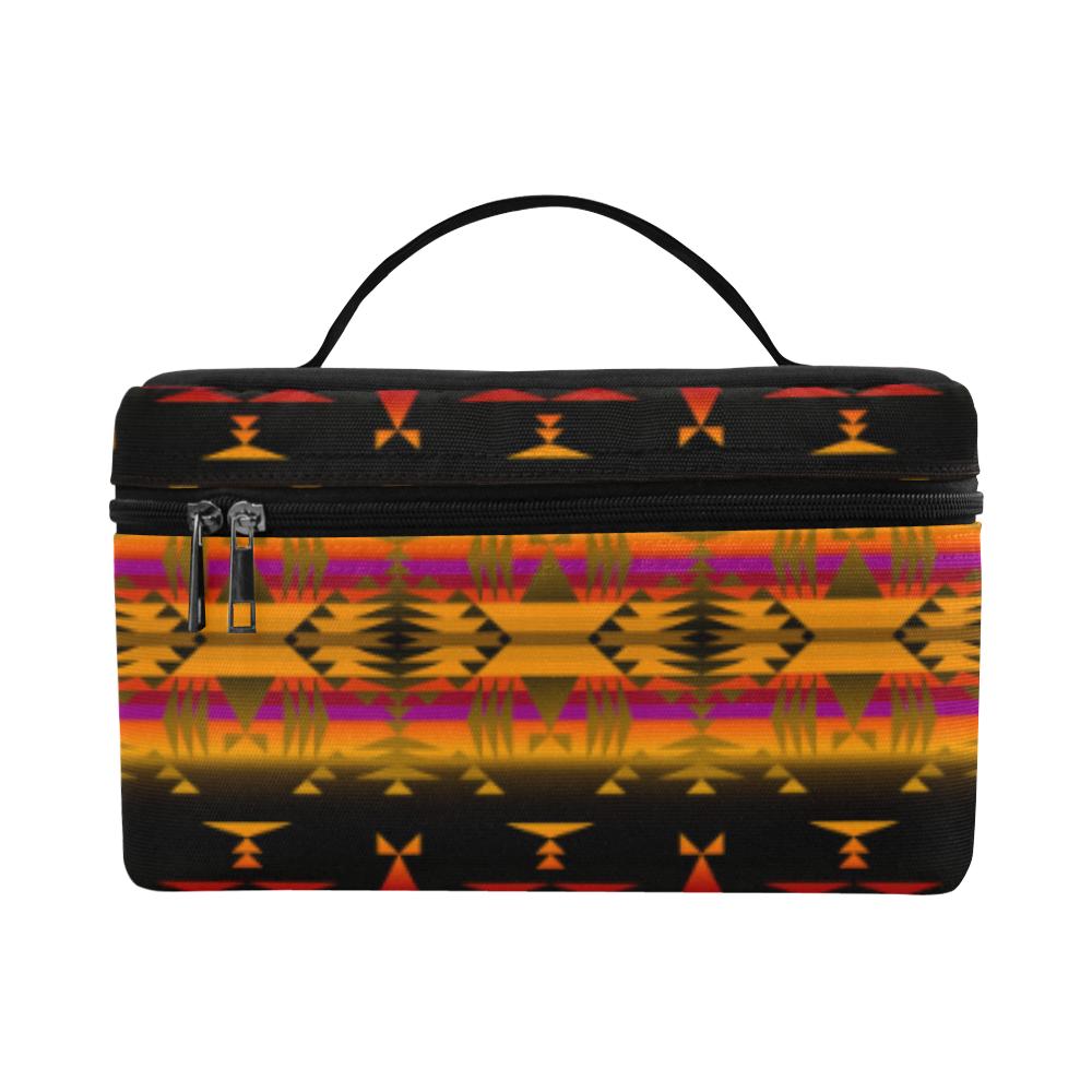 Between the Sierra Mountains Cosmetic Bag/Large (Model 1658) Cosmetic Bag e-joyer