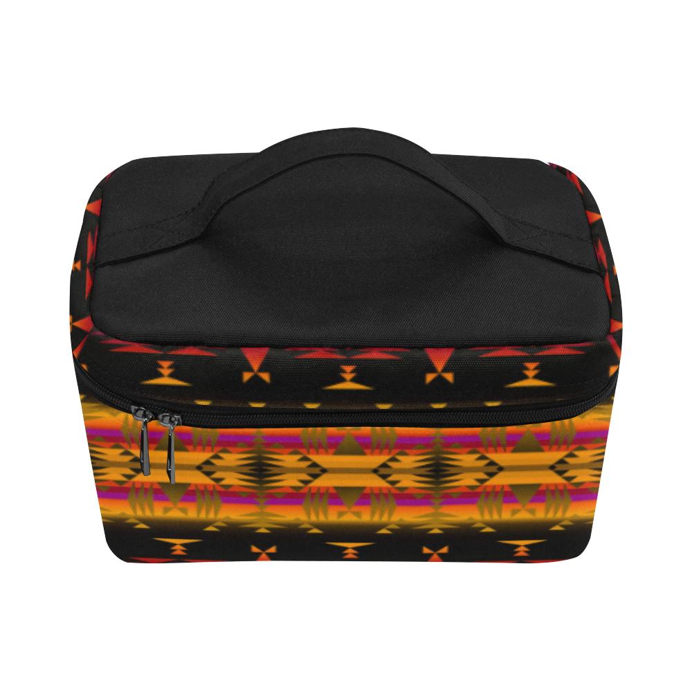Between the Sierra Mountains Cosmetic Bag/Large (Model 1658) Cosmetic Bag e-joyer