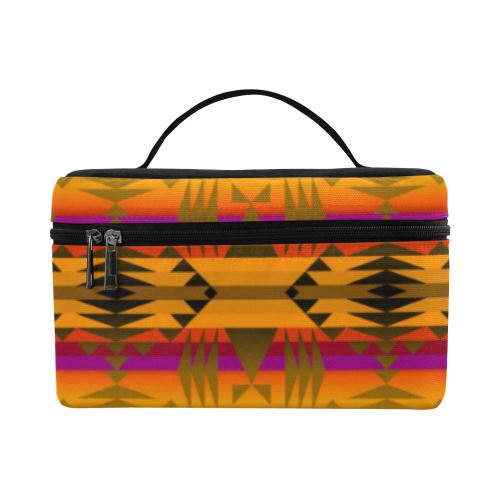 Between the Sierra Mountains Cosmetic Bag/Large (Model 1658) Cosmetic Bag e-joyer