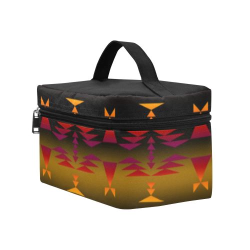 Between the Sierra Mountains Cosmetic Bag/Large (Model 1658) Cosmetic Bag e-joyer