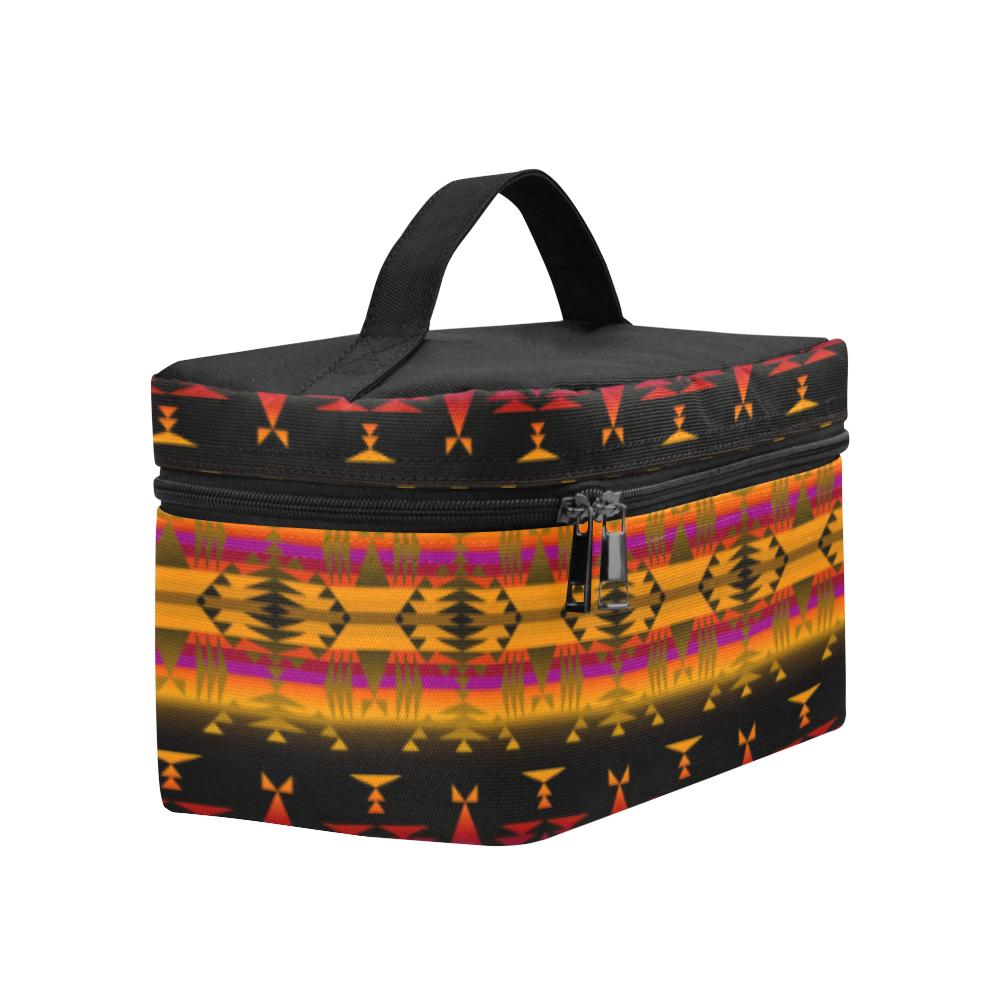 Between the Sierra Mountains Cosmetic Bag/Large (Model 1658) Cosmetic Bag e-joyer