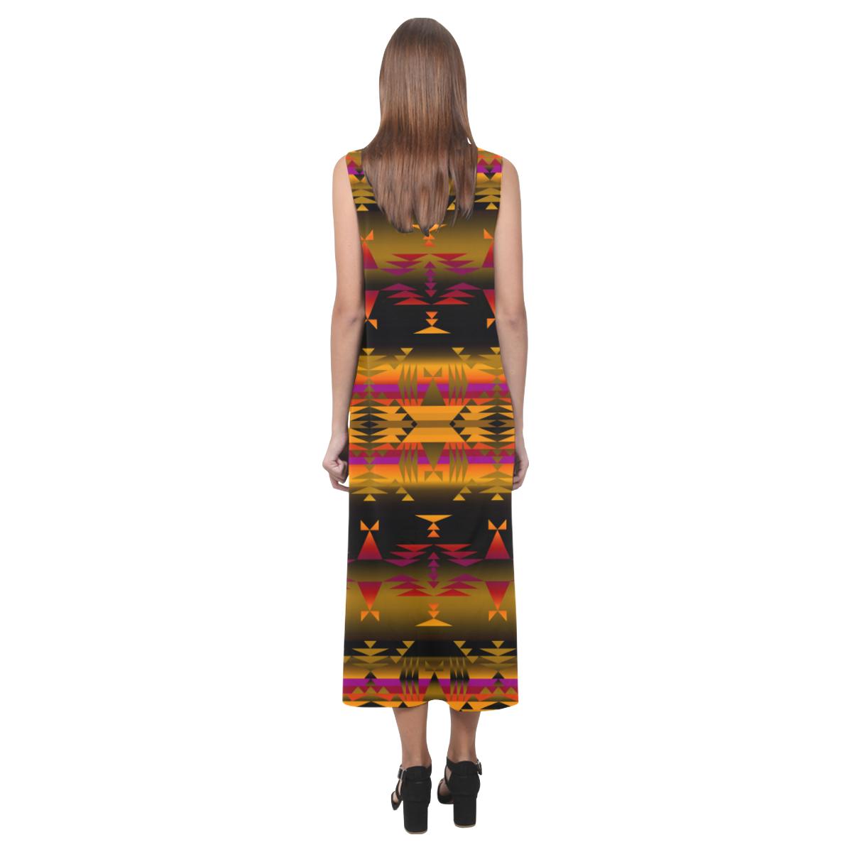 Between the Sierra Mountains Phaedra Sleeveless Open Fork Long Dress (Model D08) Phaedra Sleeveless Open Fork Long Dress (D08) e-joyer