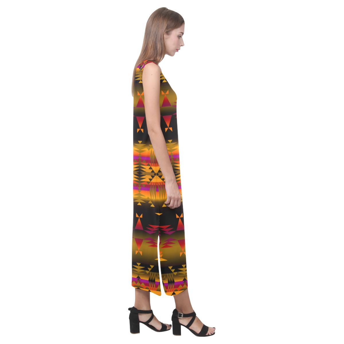 Between the Sierra Mountains Phaedra Sleeveless Open Fork Long Dress (Model D08) Phaedra Sleeveless Open Fork Long Dress (D08) e-joyer