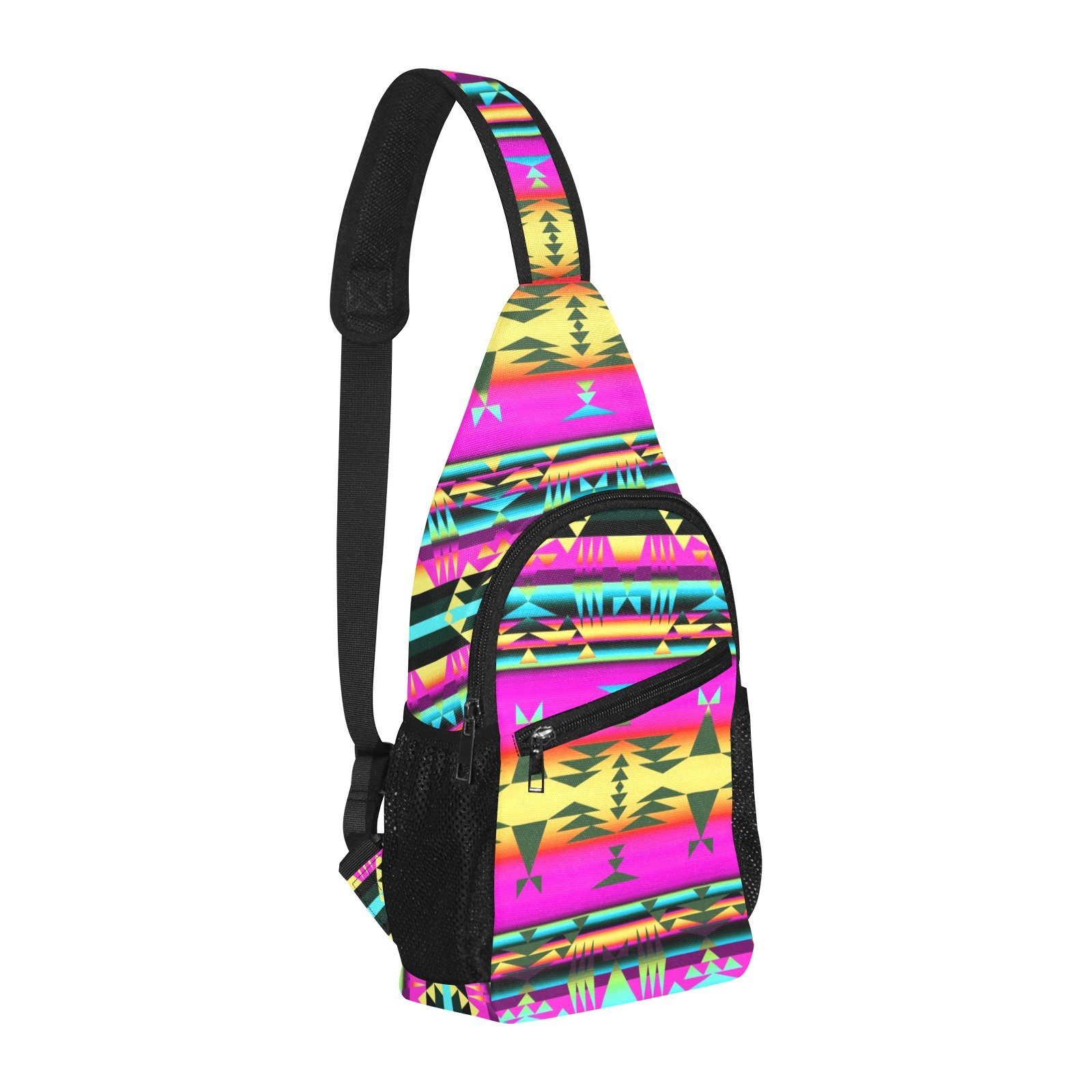Between the Sunset Mountains All Over Print Chest Bag (Model 1719) All Over Print Chest Bag (1719) e-joyer