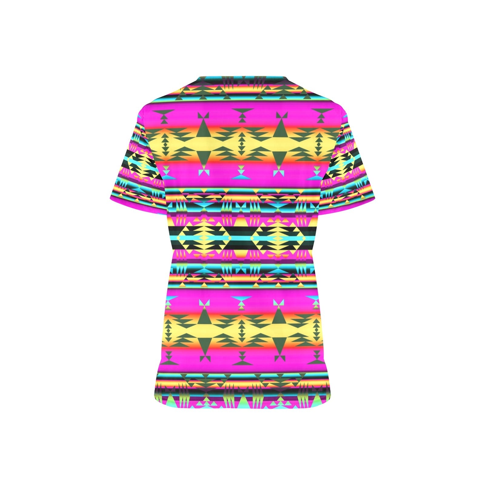 Between the Sunset Mountains All Over Print Scrub Top Scrub Top e-joyer